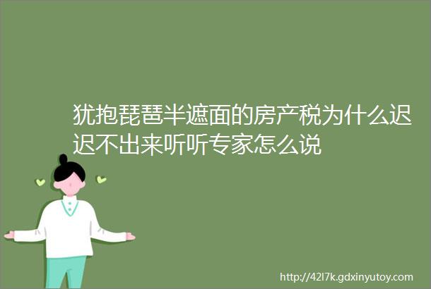 犹抱琵琶半遮面的房产税为什么迟迟不出来听听专家怎么说